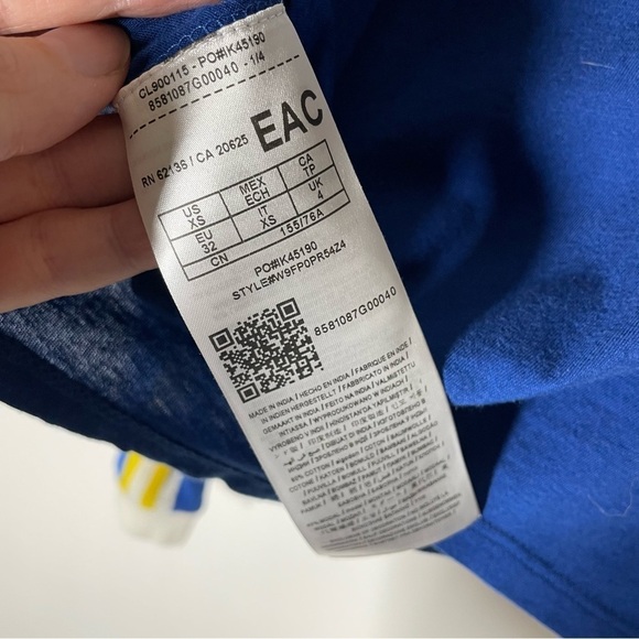 Guess Long Sleeve Striped Shirt Size XS - Picture 7 of 9